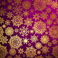 Image showing Christmas pattern snowflake background. EPS 10