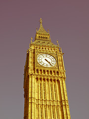 Image showing Retro looking Big Ben