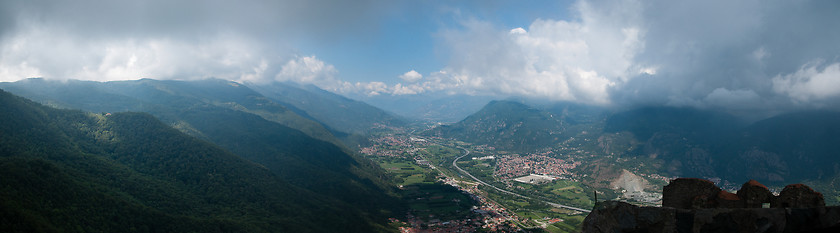 Image showing Sacra Di San Michele panorama