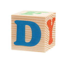 Image showing Cubes with letters