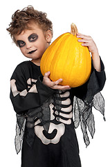 Image showing Child in halloween costume