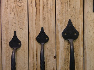 Image showing handicraft door handles