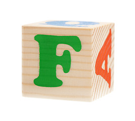 Image showing Cubes with letters