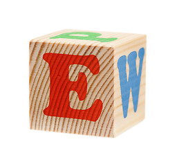 Image showing Cubes with letters