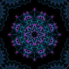Image showing Color digital fume pattern