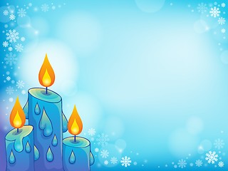 Image showing Christmas candle theme image 4