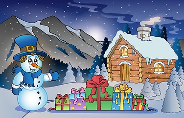 Image showing Christmas outdoor theme 7