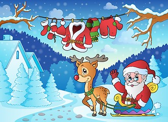 Image showing Christmas outdoor theme 2