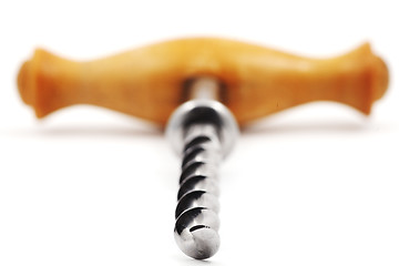 Image showing closeup of vintage corkscrew 