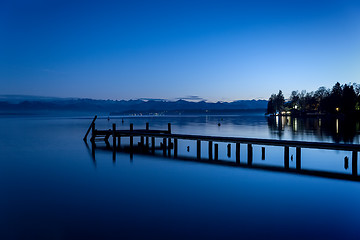 Image showing Starnberg Lake by night