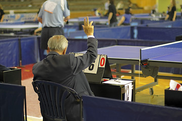 Image showing Table tennis referee