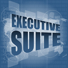 Image showing executive suite, interface hi technology, touch screen