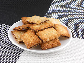 Image showing cookies on a dish