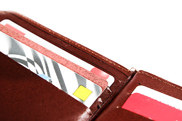 Image showing Brown leather wallet