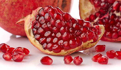 Image showing Piece of pomegranate