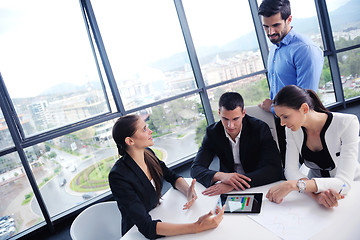 Image showing business people group in a meeting at office