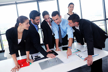 Image showing business people group in a meeting at office