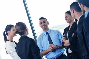 Image showing business people group in a meeting at office