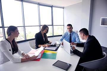 Image showing business people group in a meeting at office