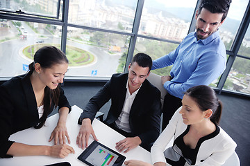 Image showing business people group in a meeting at office