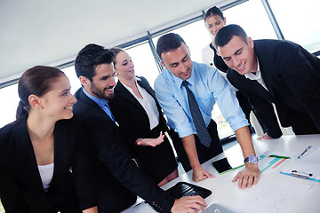 Image showing business people group in a meeting at office