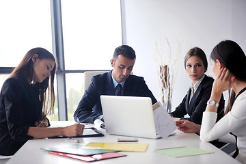 Image showing business people group in a meeting at office