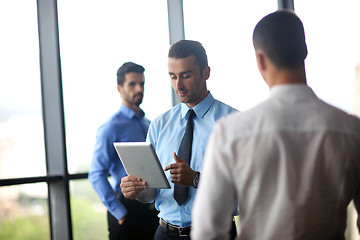 Image showing business people group in a meeting at office