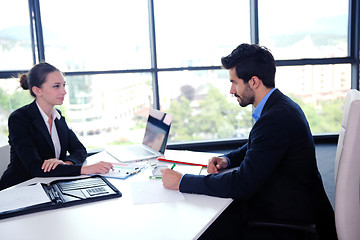 Image showing business people group in a meeting at office