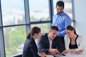 Image showing business people group in a meeting at office