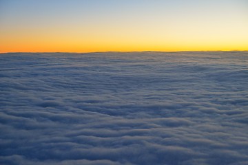 Image showing clouds on sunset