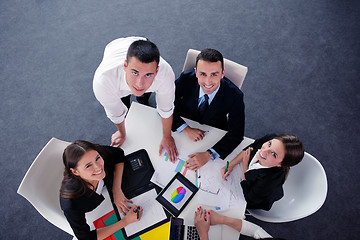 Image showing business people group in a meeting at office