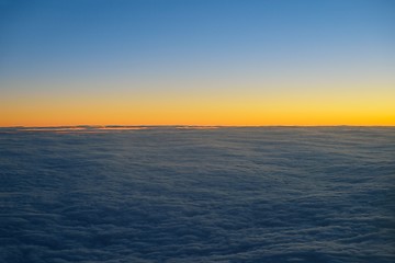 Image showing clouds on sunset