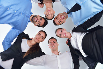 Image showing business people group joining hands