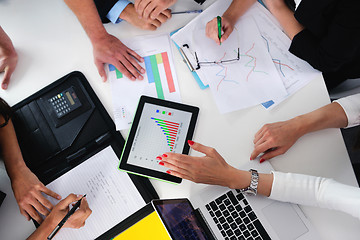 Image showing business people group in a meeting at office