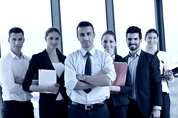 Image showing business people group in a meeting at office