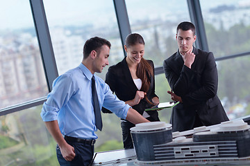 Image showing business people group in a meeting at office