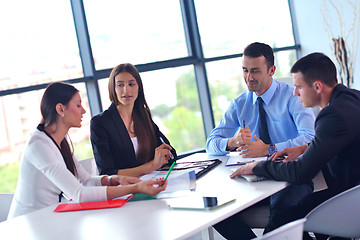 Image showing business people group in a meeting at office