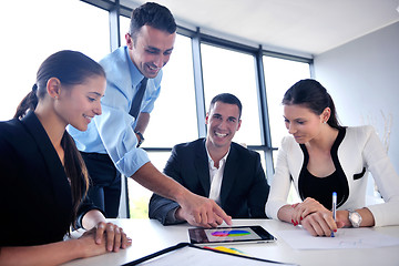 Image showing business people group in a meeting at office