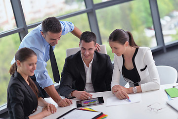 Image showing business people group in a meeting at office