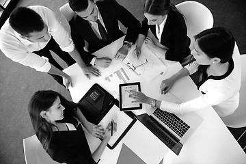 Image showing business people group in a meeting at office