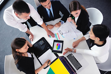 Image showing business people group in a meeting at office