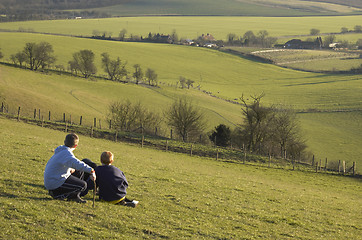 Image showing Looking at the view