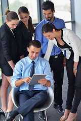 Image showing business people group in a meeting at office