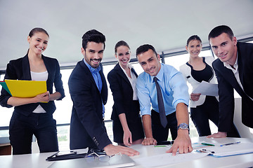 Image showing business people group in a meeting at office