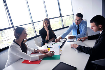 Image showing business people group in a meeting at office