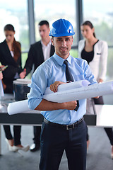 Image showing business people group in a meeting at office