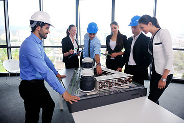 Image showing business people group in a meeting at office