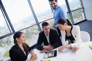 Image showing business people group in a meeting at office