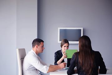 Image showing business people group in a meeting at office