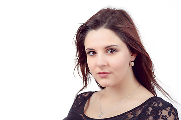 Image showing Fashion portrait of beautiful young girl 